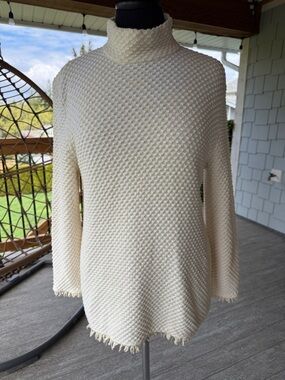St. John Sport | High Collar Popcorn Texture Sweater